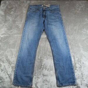 Levis 514 Jeans Mens 32.x31.5 Blue Denim Slim Straight Casual Medium Wash